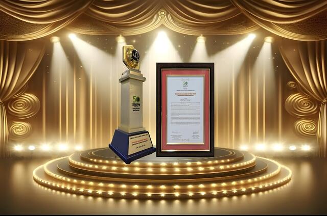 Award Trophy Close-up